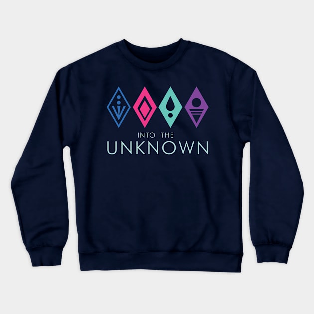 into the unknown Crewneck Sweatshirt by AnnSaltyPaw